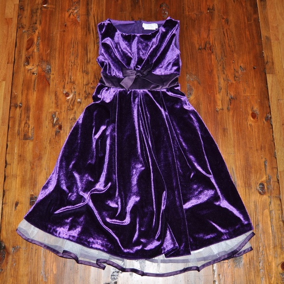 Rare Editions Other - RARE, TOO! Girl's Purple Velvet Holiday Dress